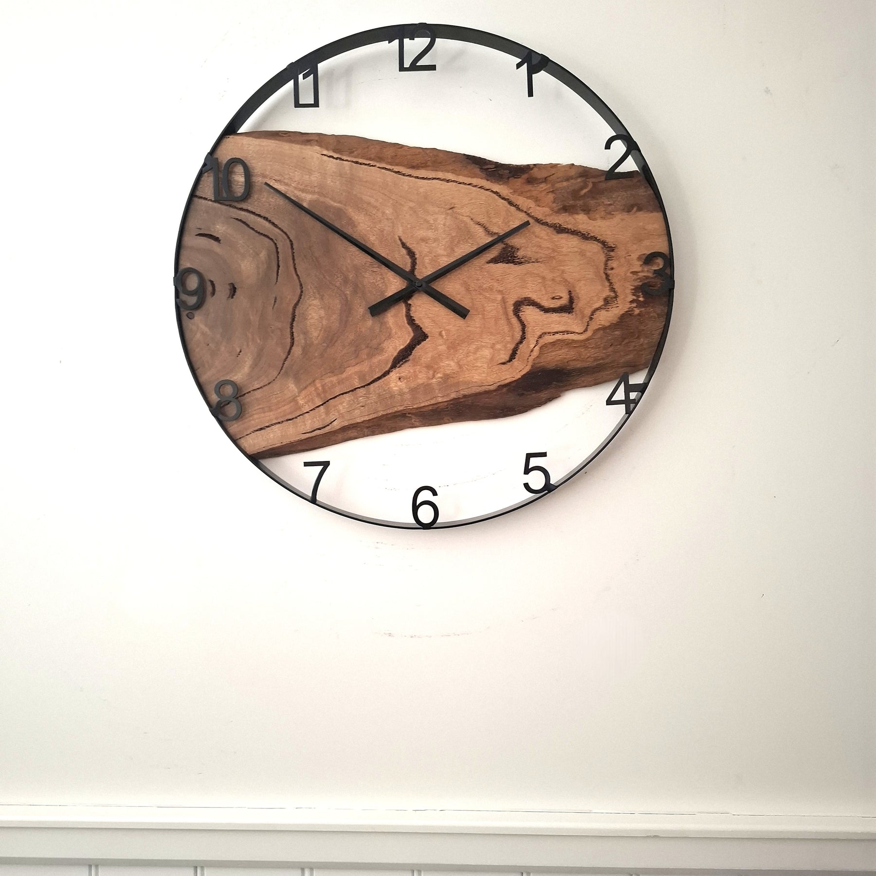 Large Wooden Wall Clock, Wall Clock Handmade