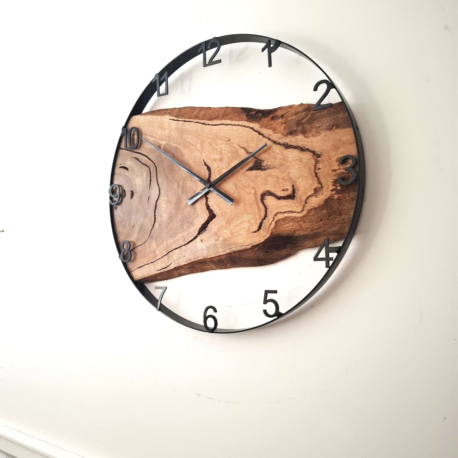 Large Wooden Wall Clock, Wall Clock Handmade