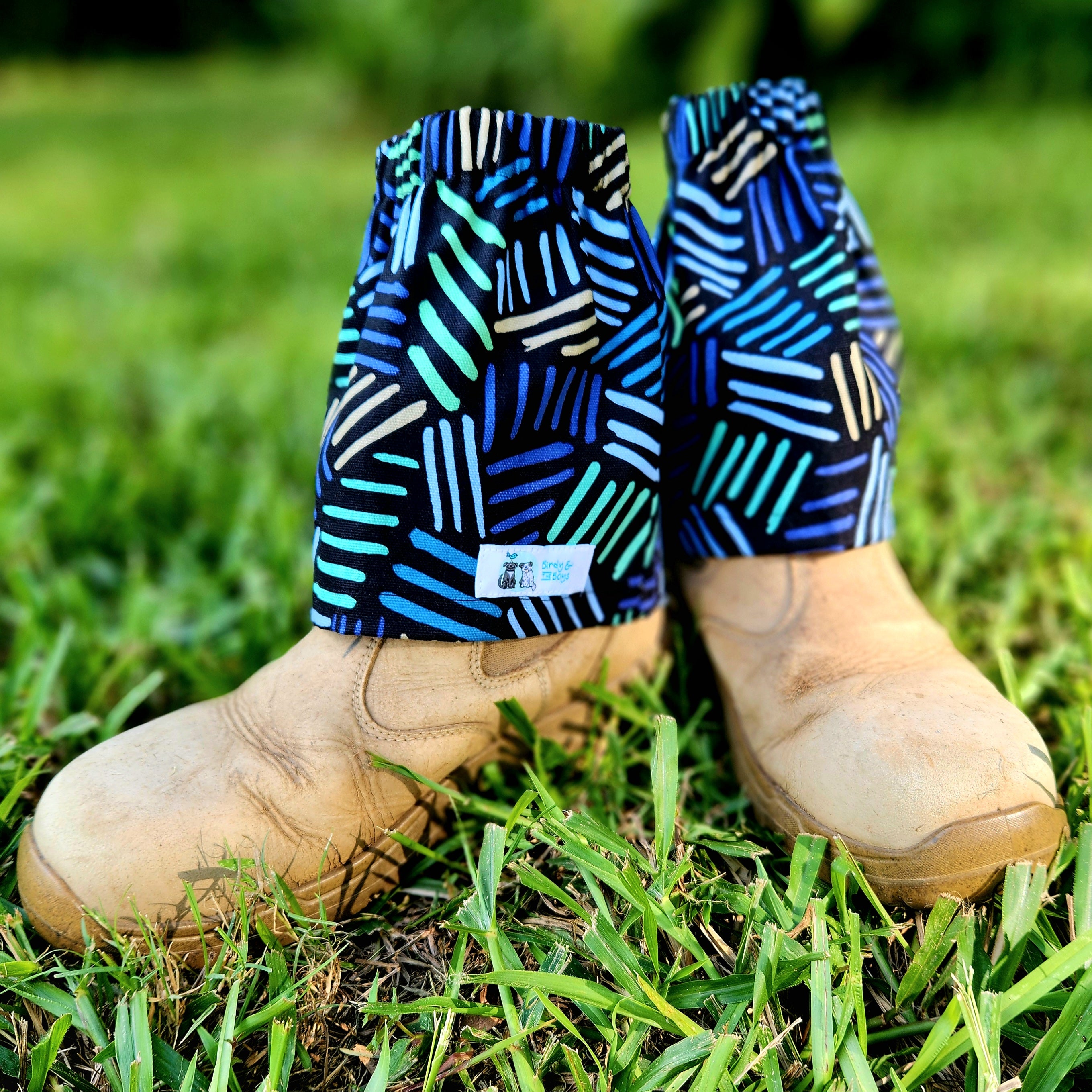 Sock/Boot Protectors - Mini Lines or Green Squares