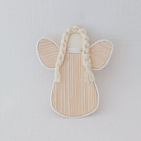Little Palm Leaf Angel - handmade brooch pin