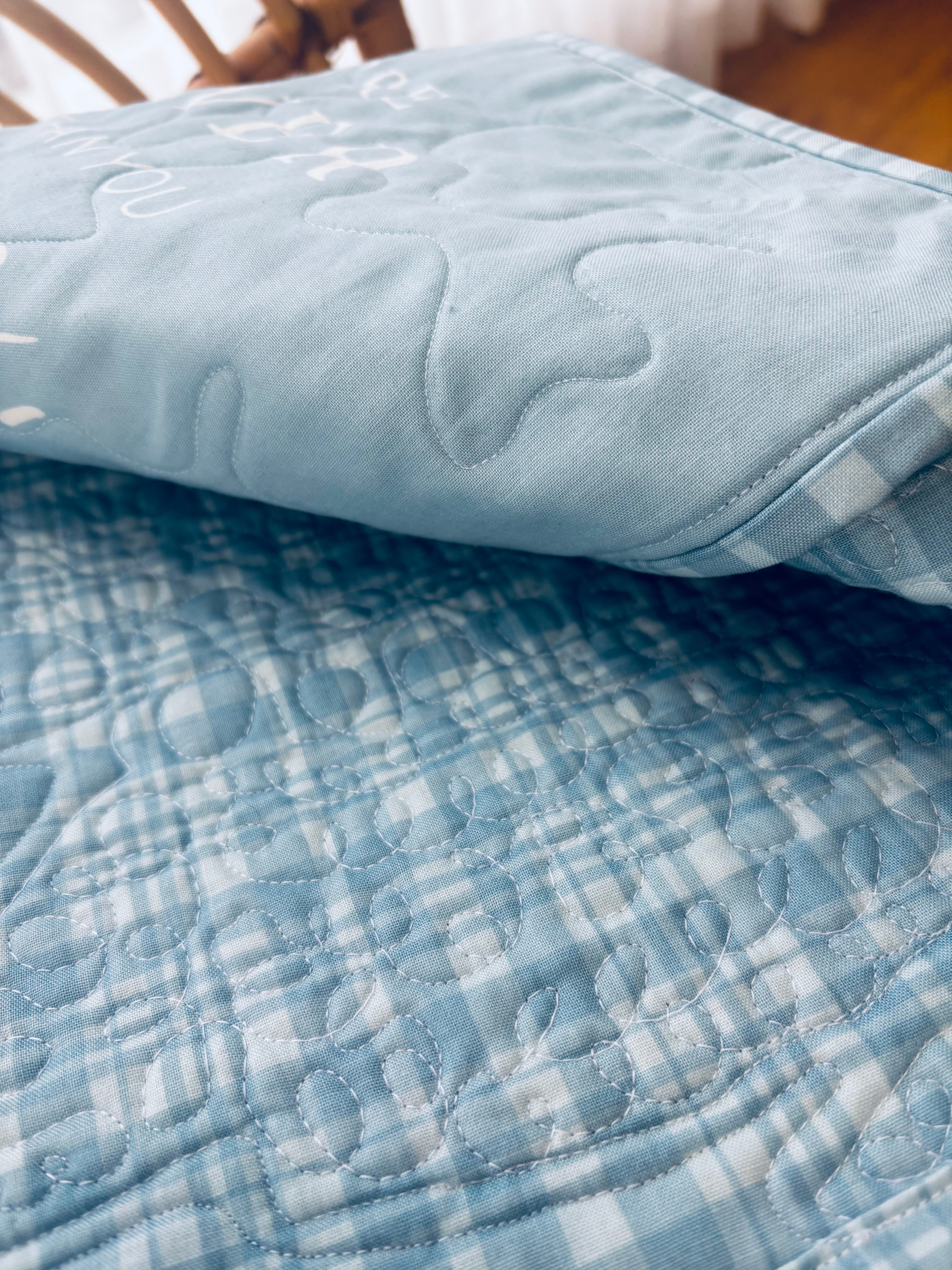 Custom order Hayley Handmade Baby Quilt