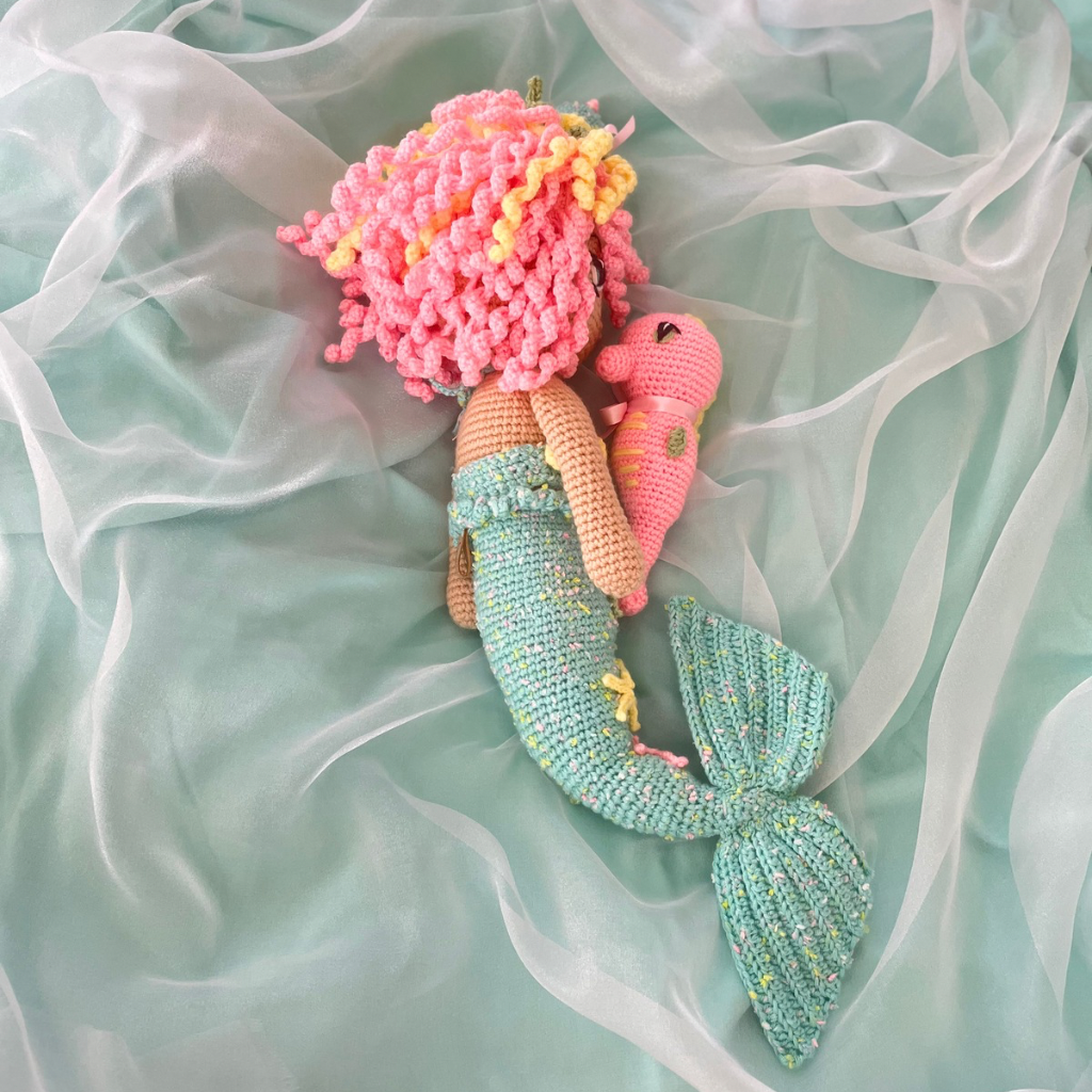 Handmade Crochet Mermaid Doll And Friends|55cms