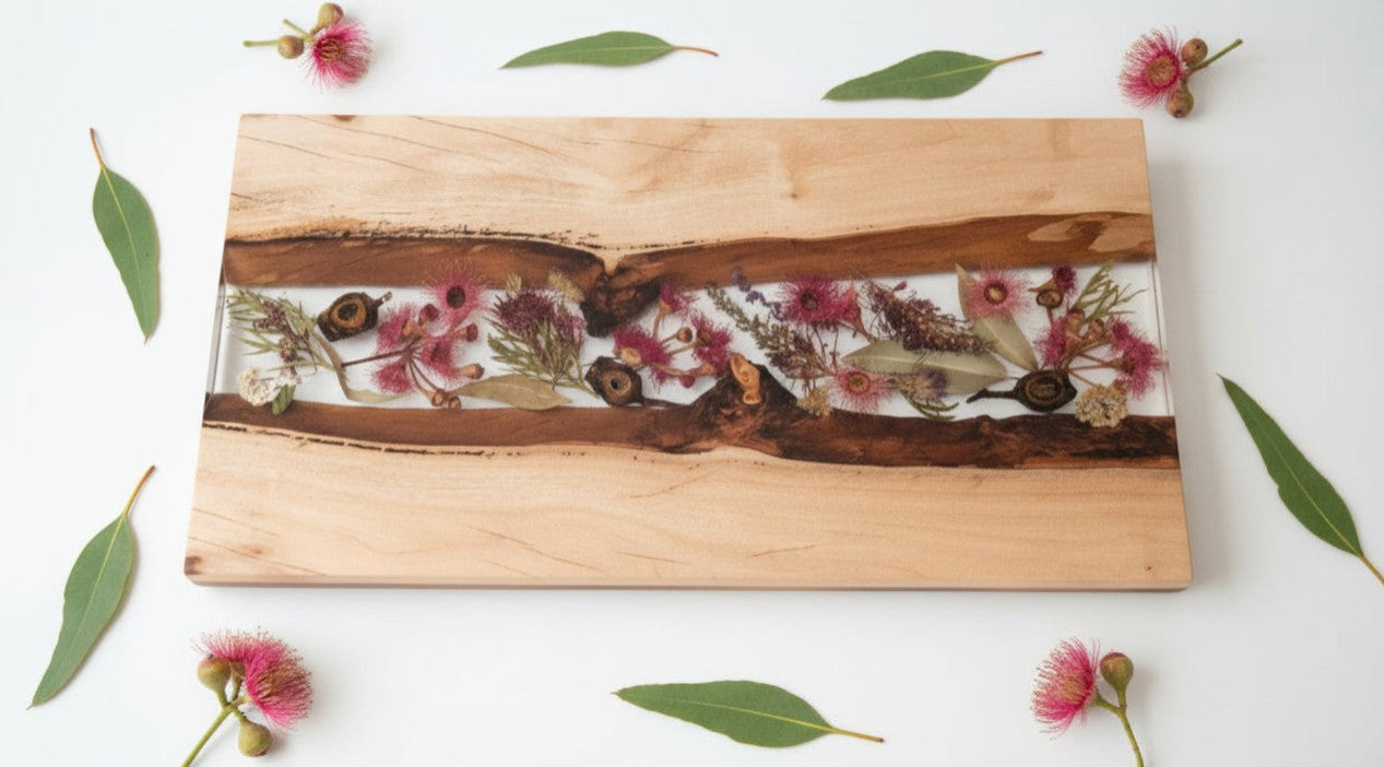 Wedding & Memorial Flower Keepsake River Boards **MADE TO ORDER**