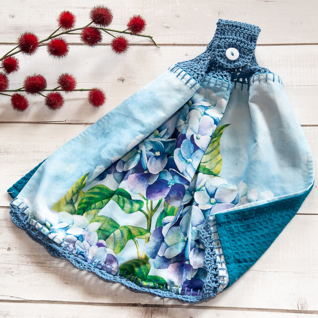 Floral Lovers Hanging Tea Towels/Hand Towels - Double Sided