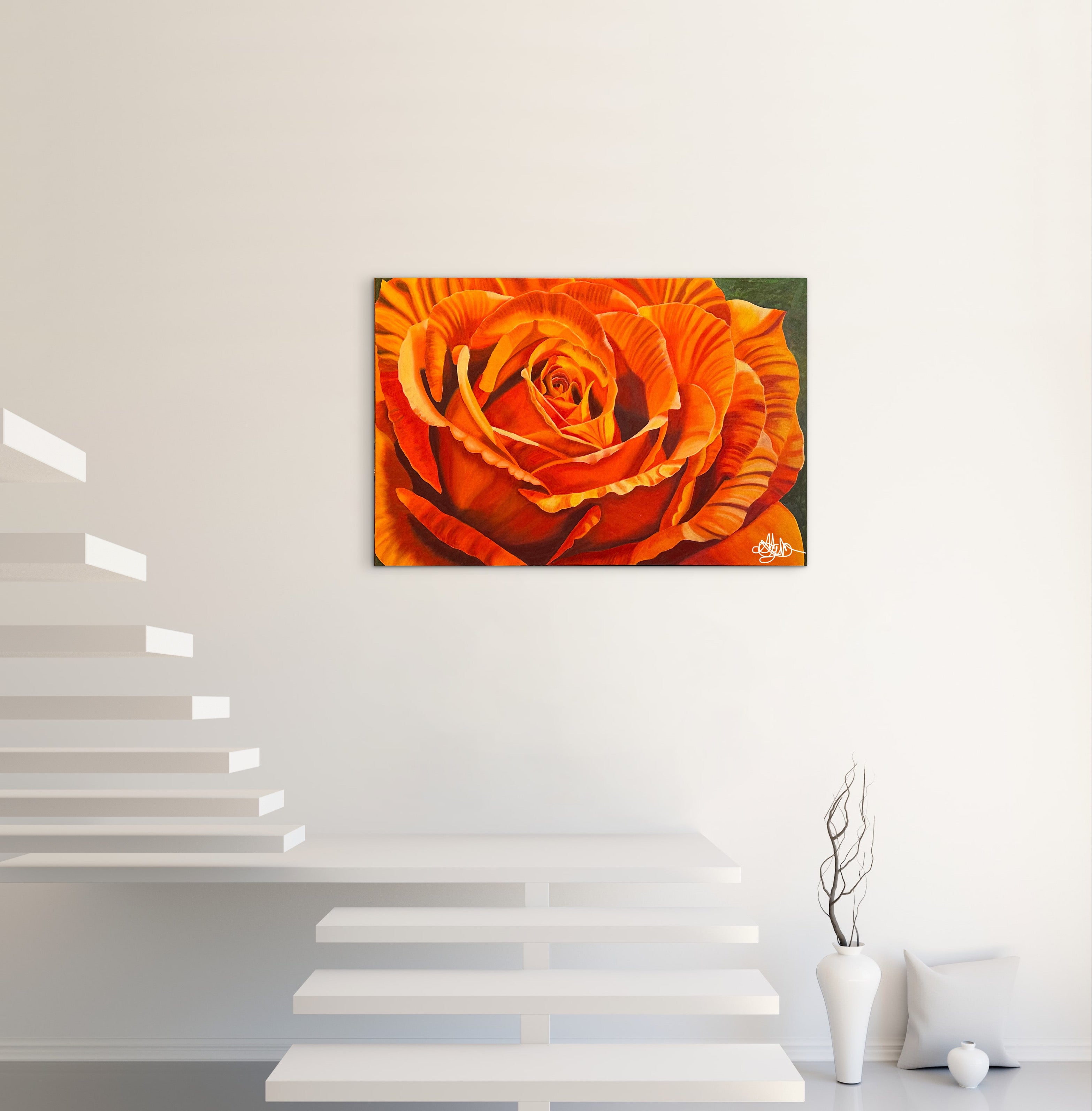 Golden Ember - Oil Painting - Hand Painted