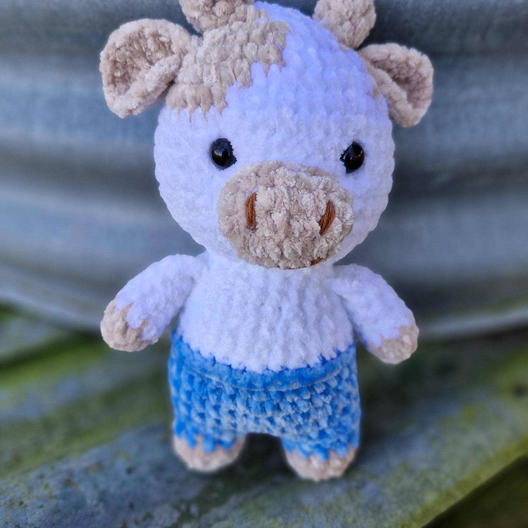 Chubba the Cheeky Hand Crochet Bull