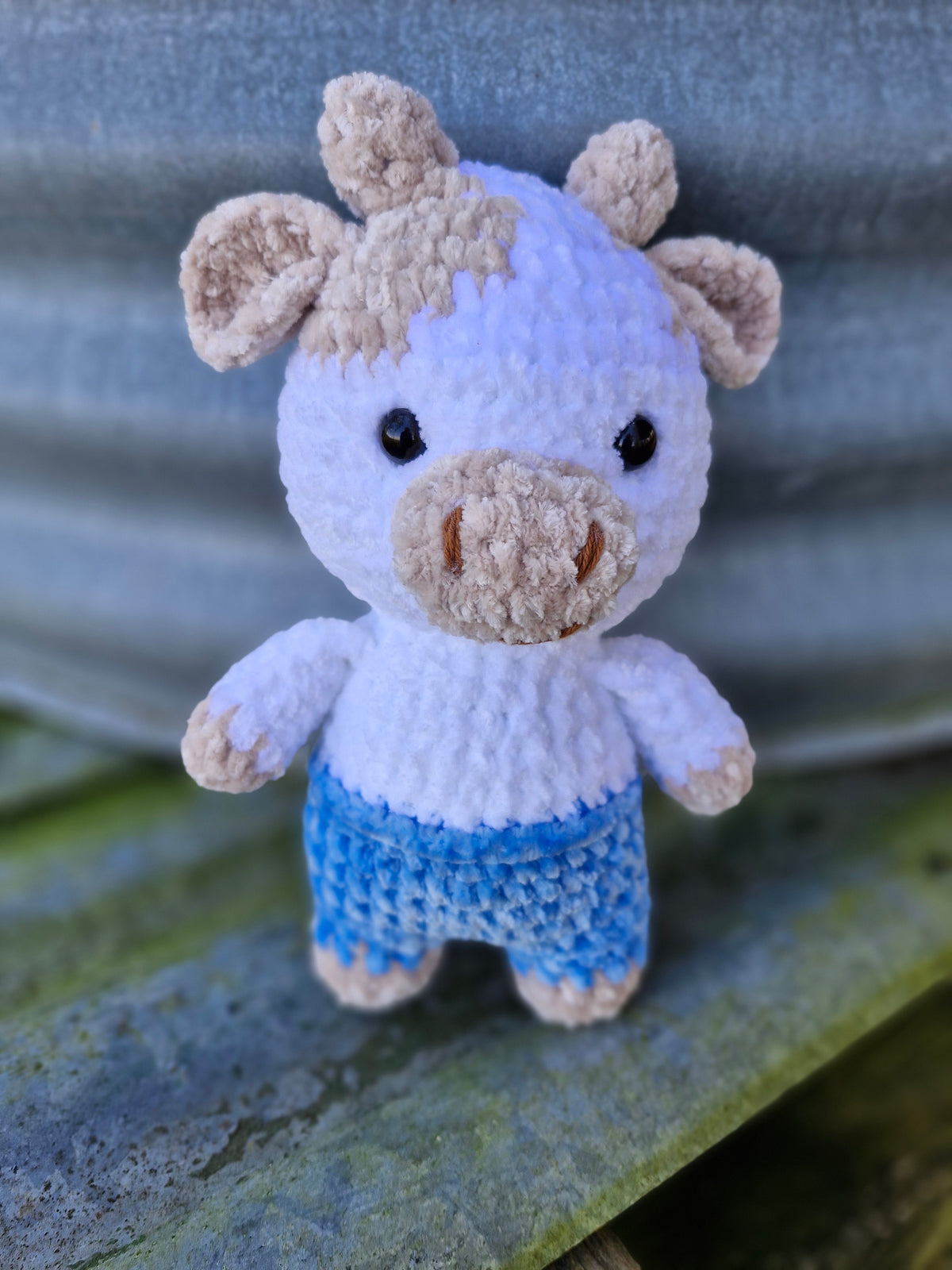 Chubba the Cheeky Hand Crochet Bull