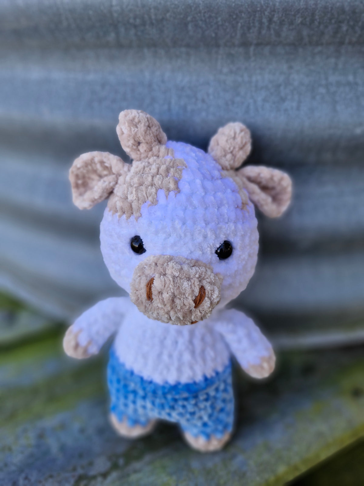 Chubba the Cheeky Hand Crochet Bull