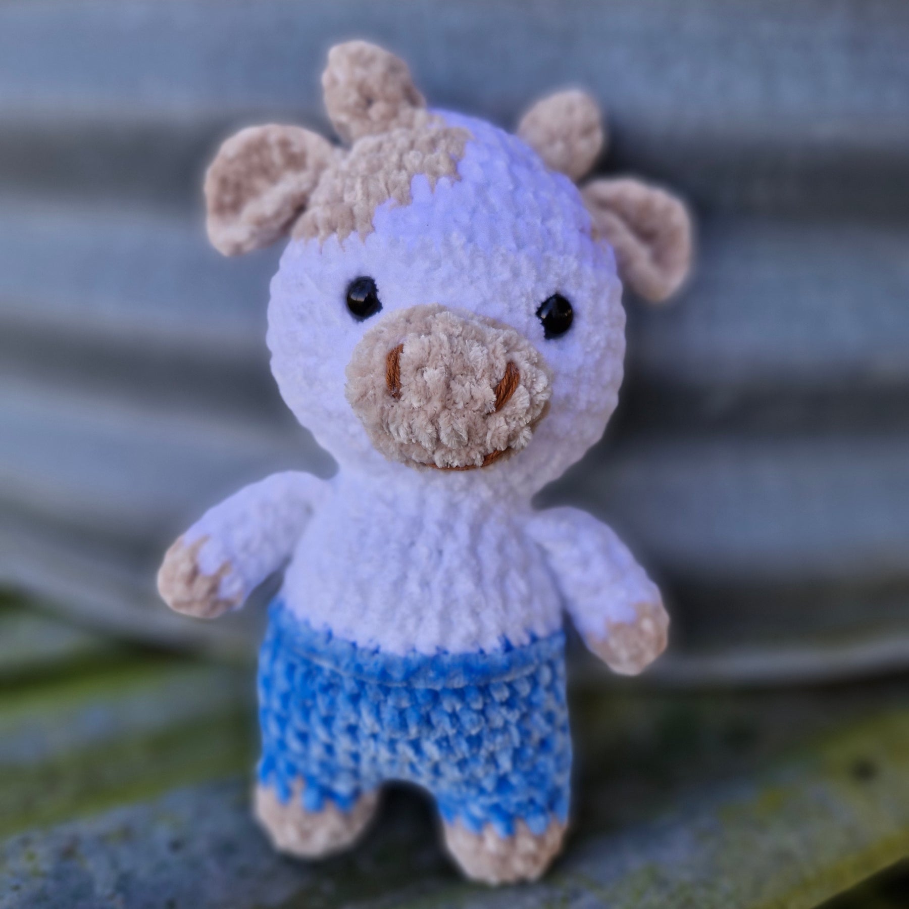 Chubba the Cheeky Hand Crochet Bull