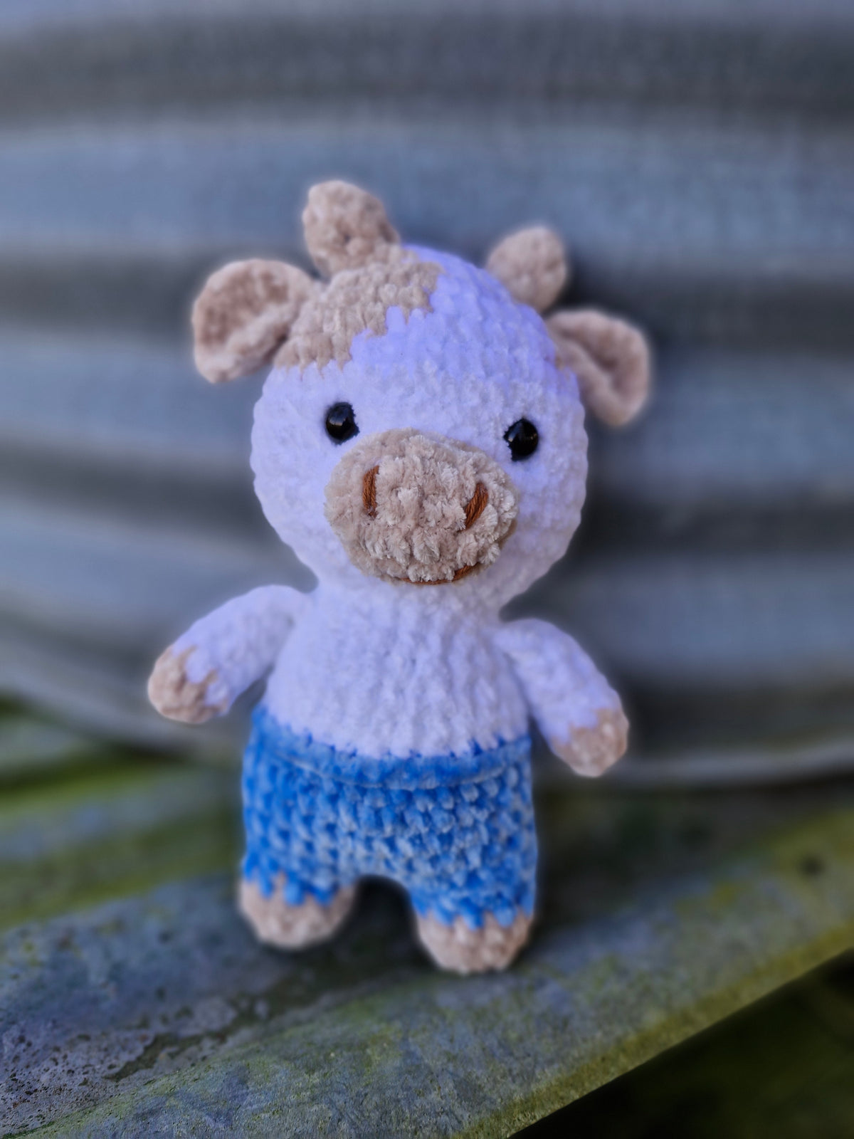 Chubba the Cheeky Hand Crochet Bull