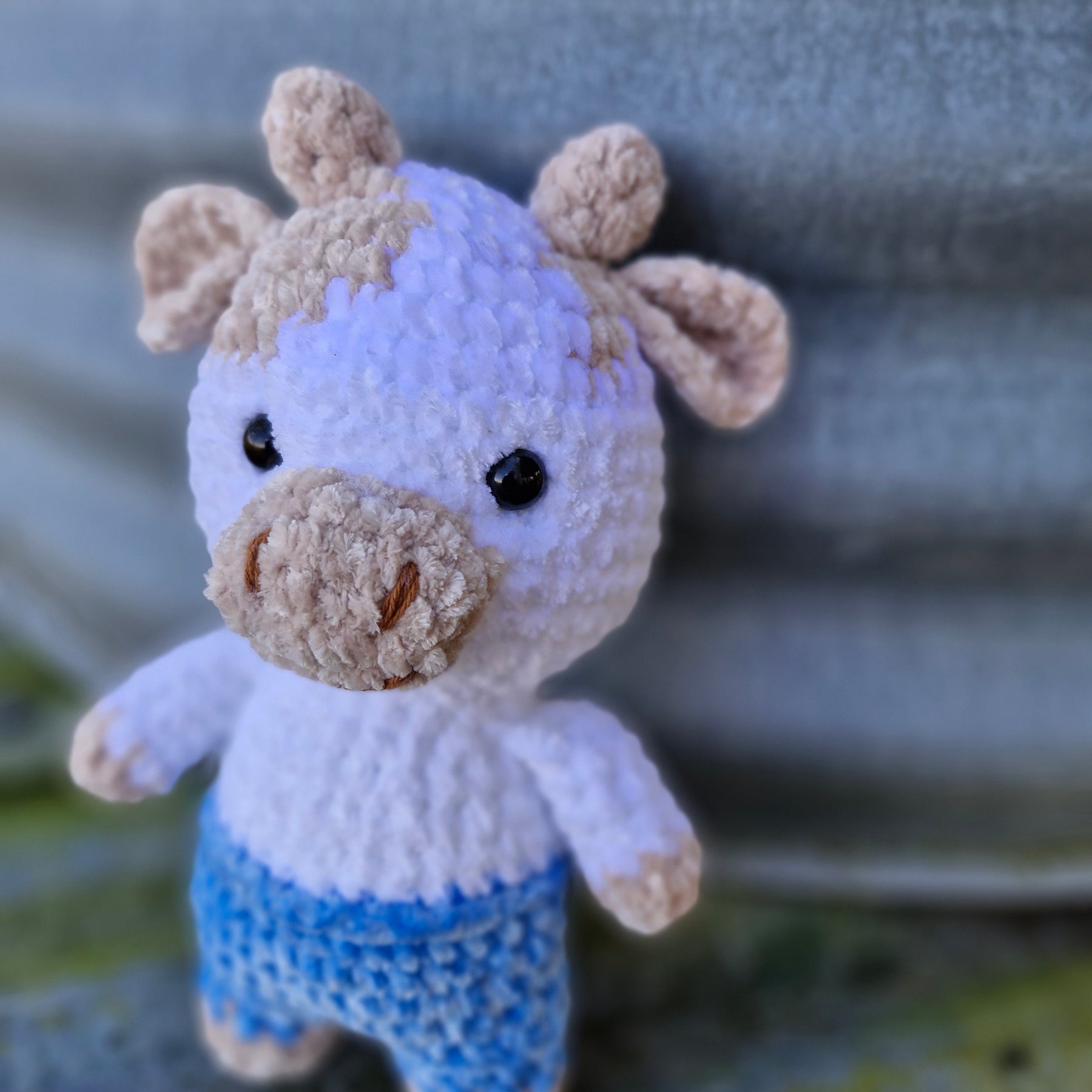 Chubba the Cheeky Hand Crochet Bull
