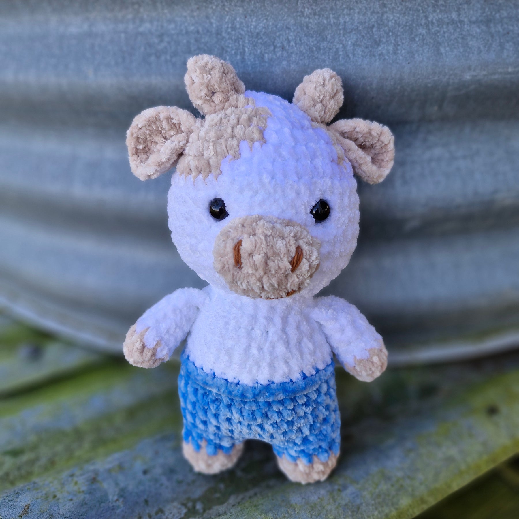 Chubba the Cheeky Hand Crochet Bull