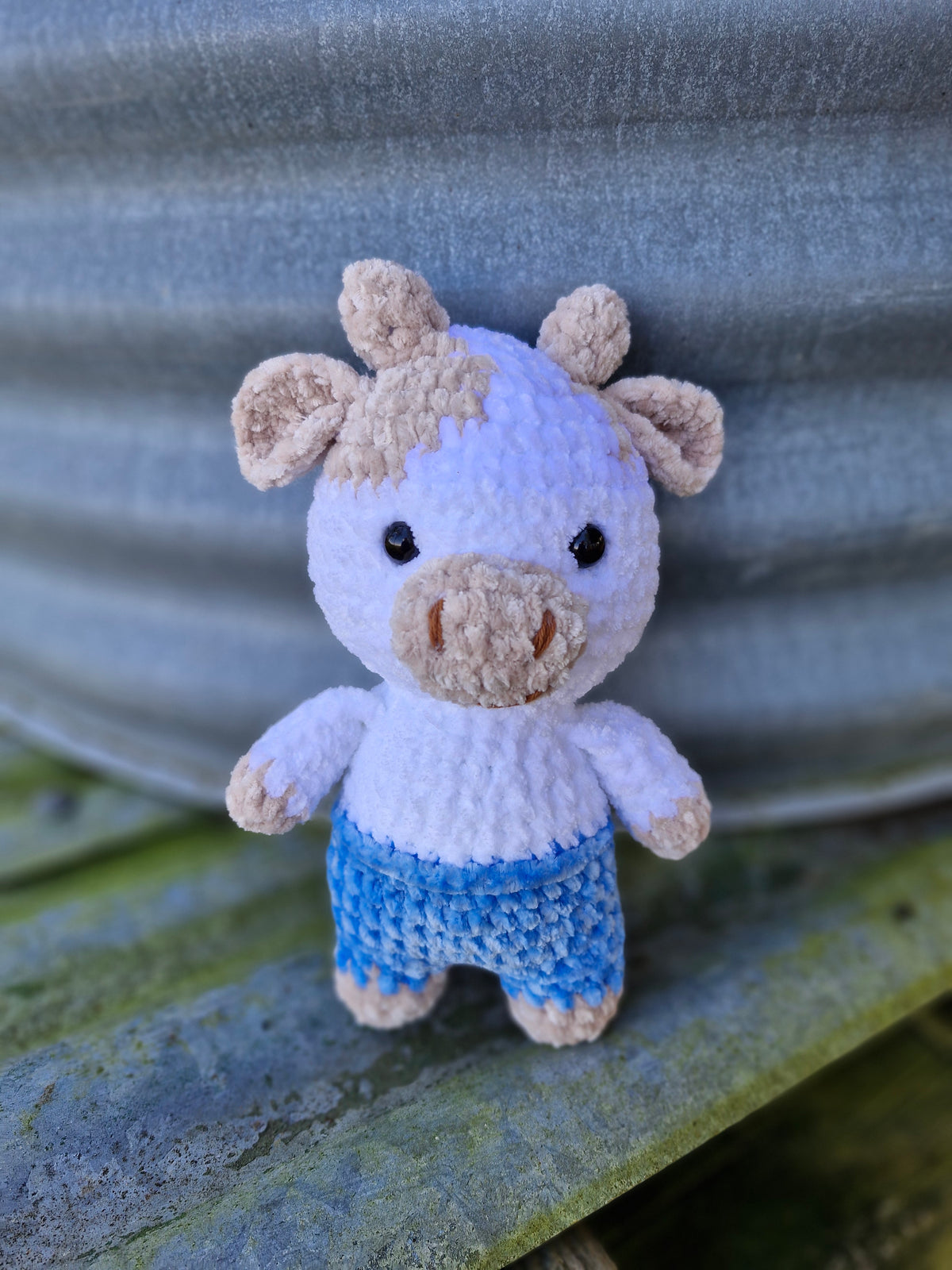 Chubba the Cheeky Hand Crochet Bull