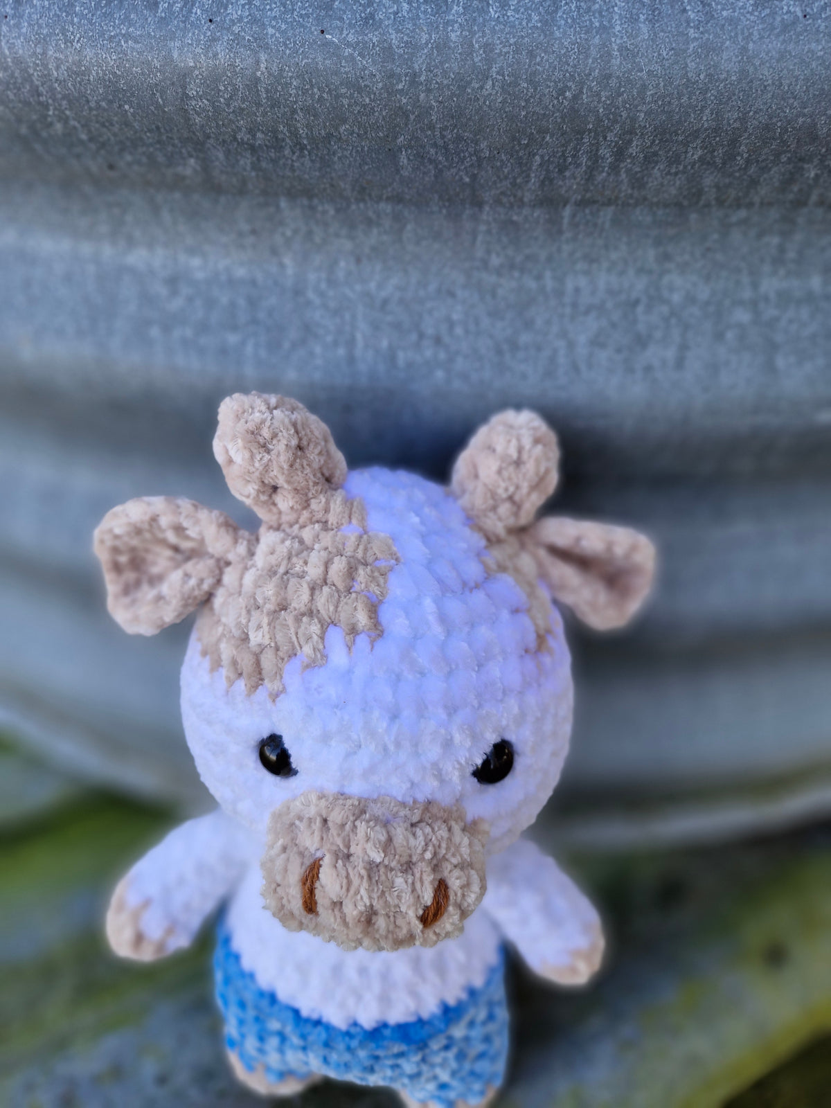 Chubba the Cheeky Hand Crochet Bull