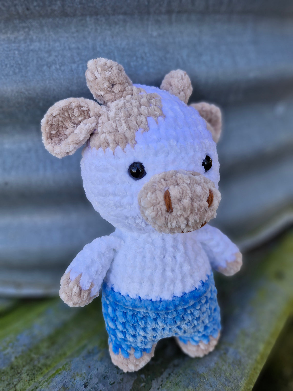 Chubba the Cheeky Hand Crochet Bull
