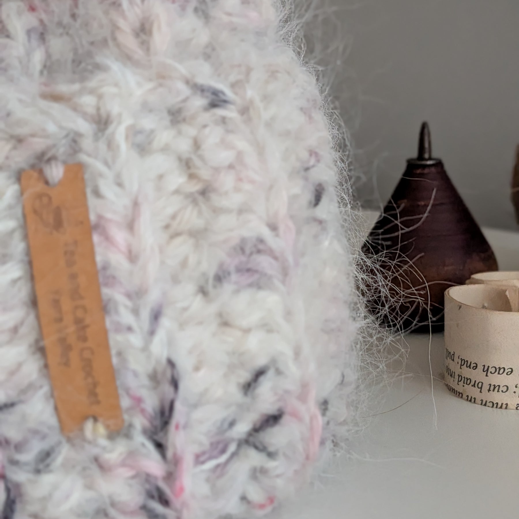 Two Way Double Brim or Slouchie Beanie Merino/Mohair Blend