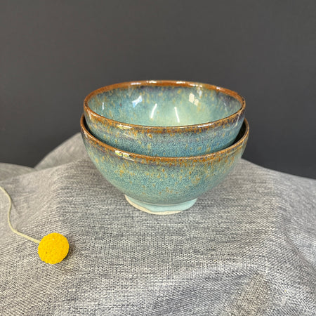 Wheel-thrown Ceramic Bowls - Set of 2