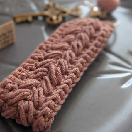 Keychain Bracelet Fob Dusty Pink