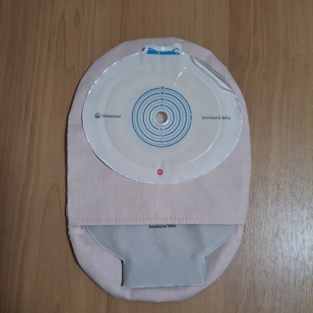 STOMA BAG COVER REGULAR LACE PINK ILEOSTOMY, COLOSTOMY, UROSTOMY