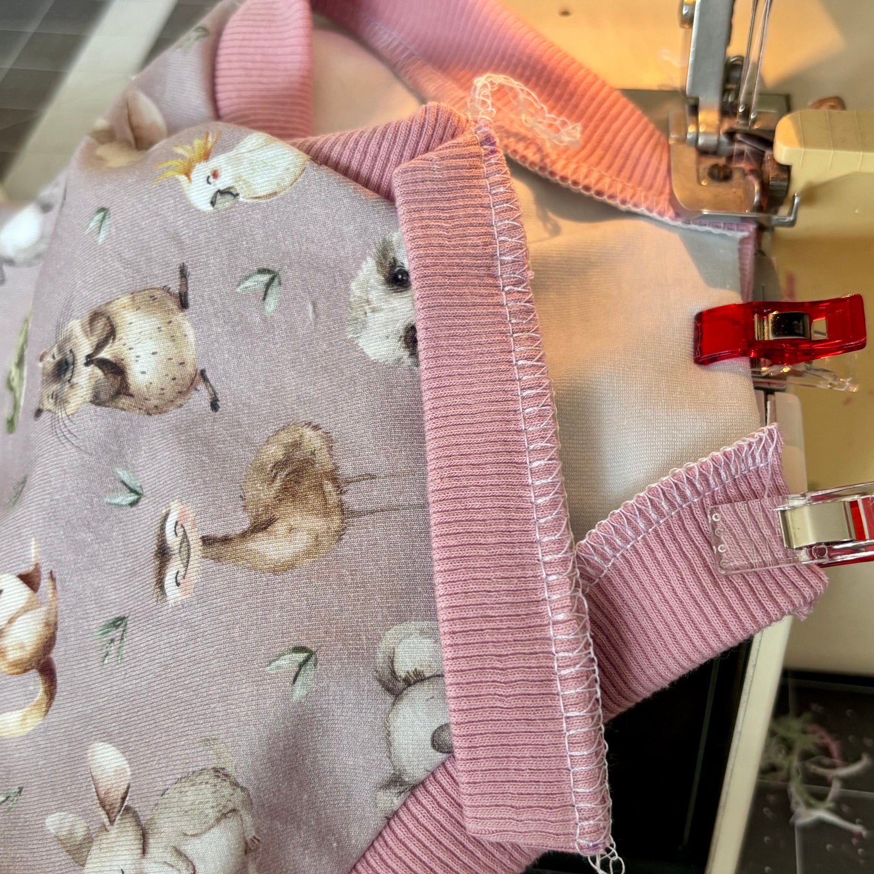 Baby Summer Romper | Pink Australian Animals | Size newborn to 2 | Made to Order