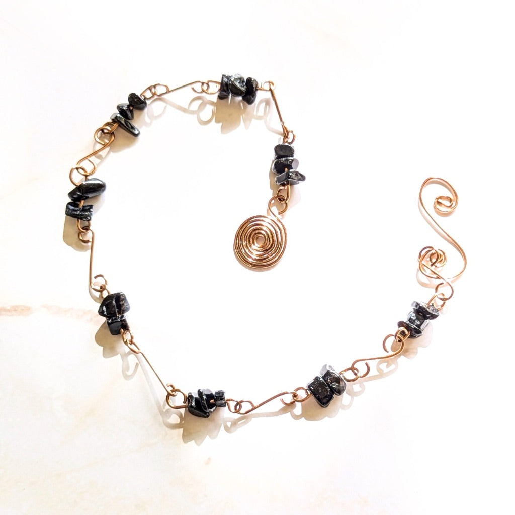 Crystal intention suncatcher - Handmade gemstone hanging with meaning