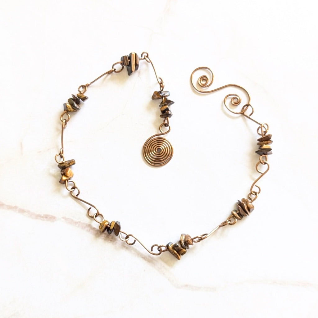 Crystal intention suncatcher - Handmade gemstone hanging with meaning