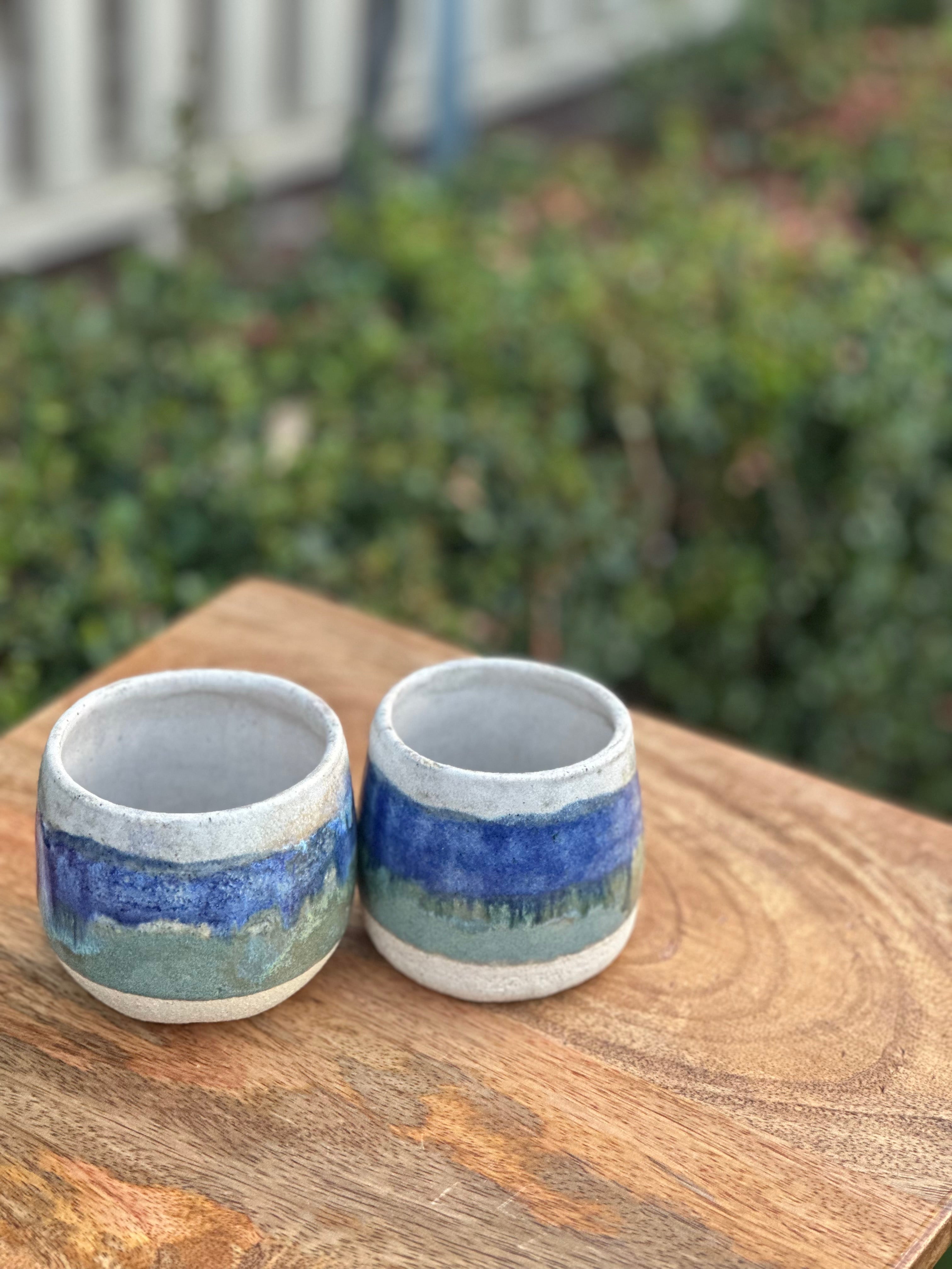 Coastal Tumbler Set - Blue/Green