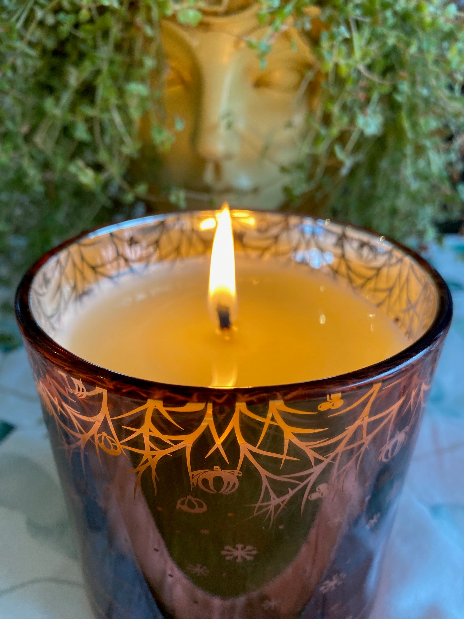 Rose Pink Merry Christmas Candle