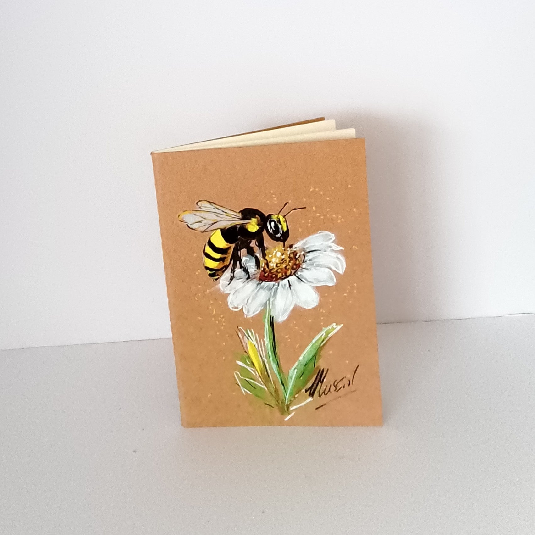 Handpainted Pocket Notebooks. Single or Set of 3. Bird and Animal designs