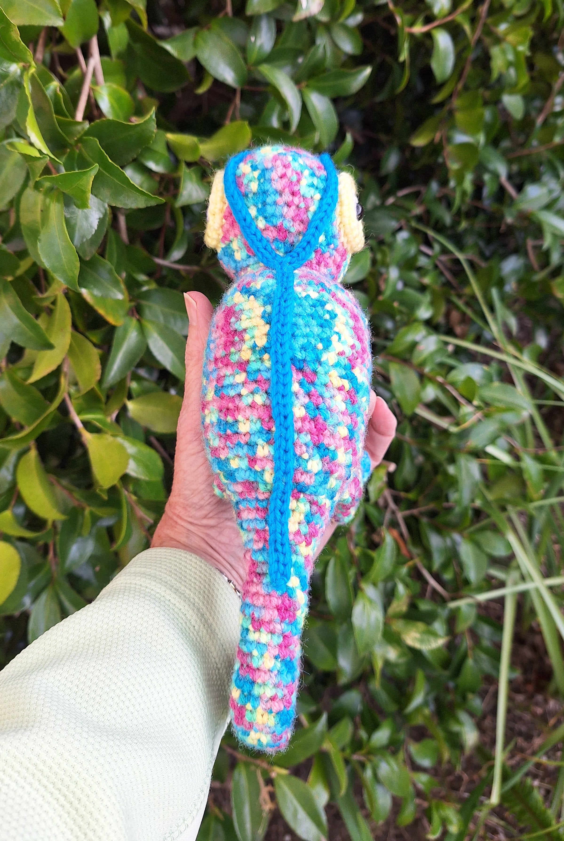 Handmade Crochet Chameleon