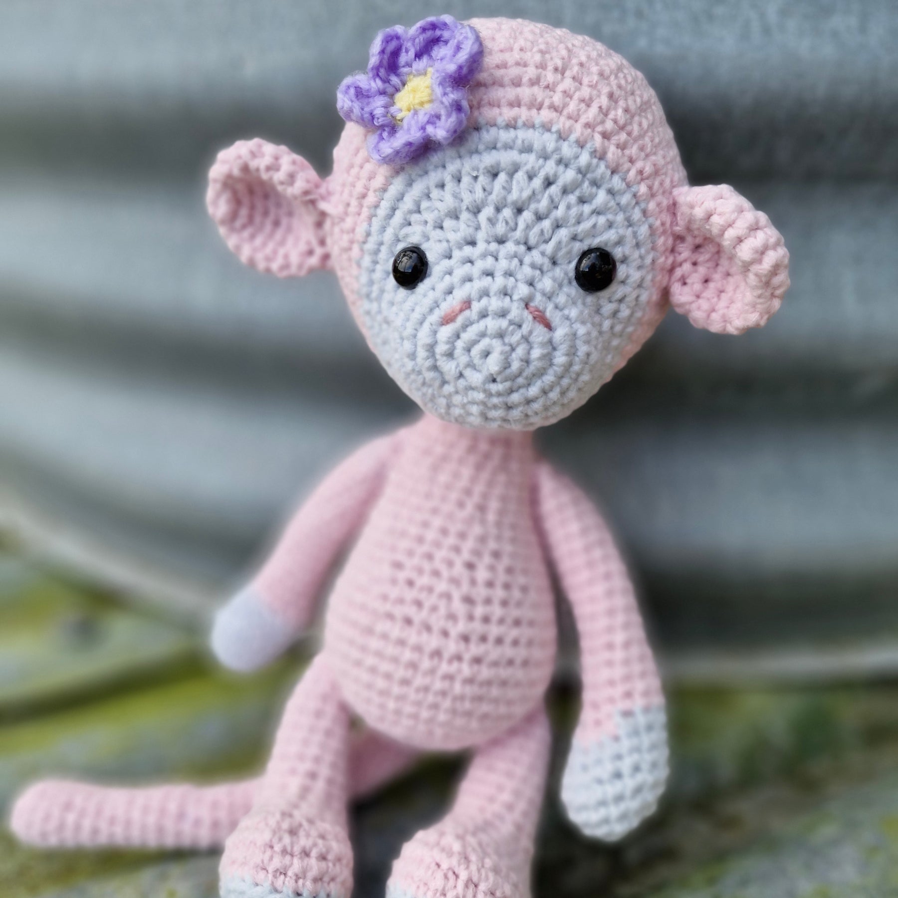Super Sweet Lucy The Crochet Amigurumi Monkey Handmade