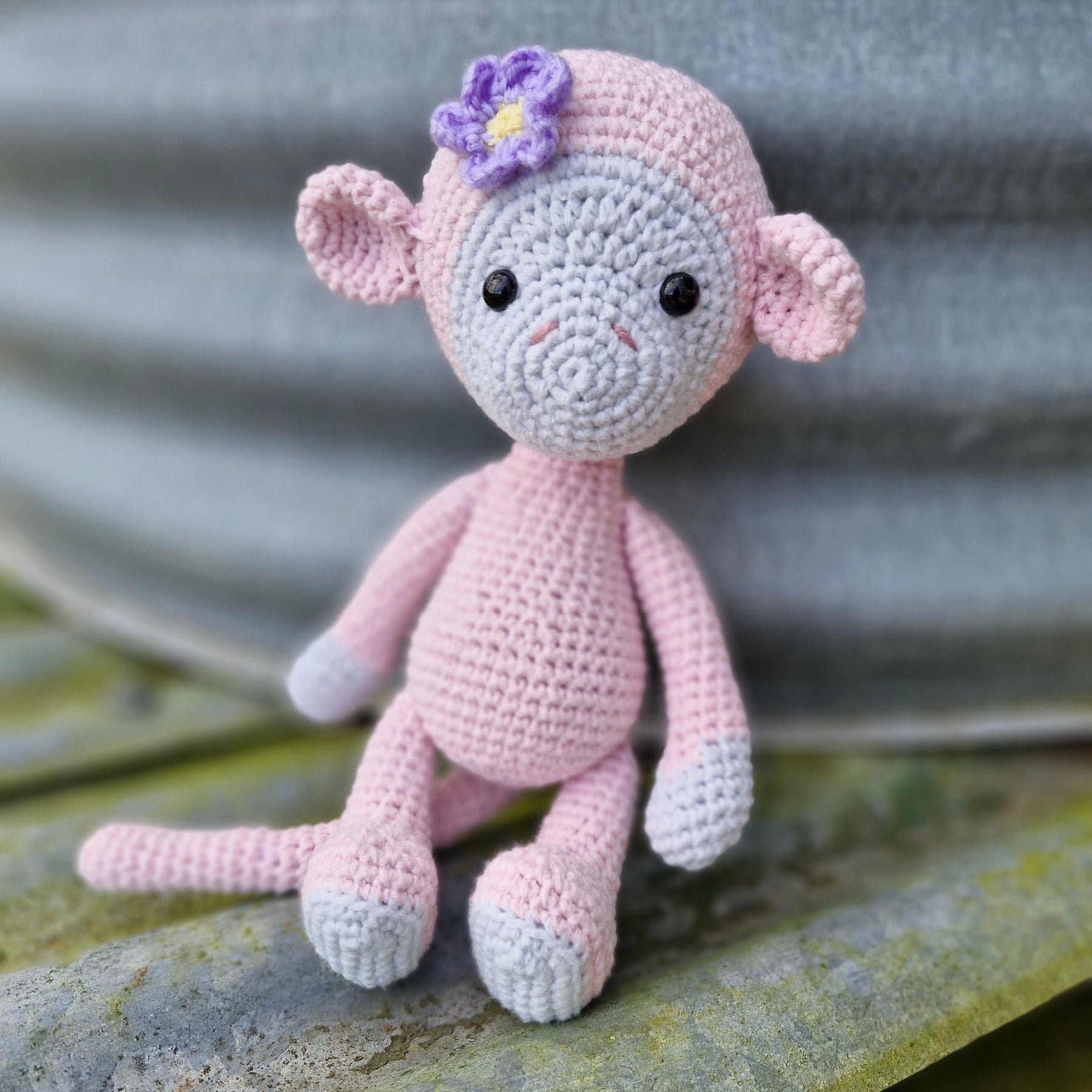Super Sweet Lucy The Crochet Amigurumi Monkey Handmade