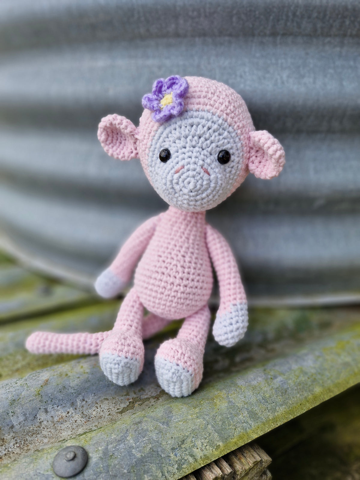 Super Sweet Lucy The Crochet Amigurumi Monkey Handmade