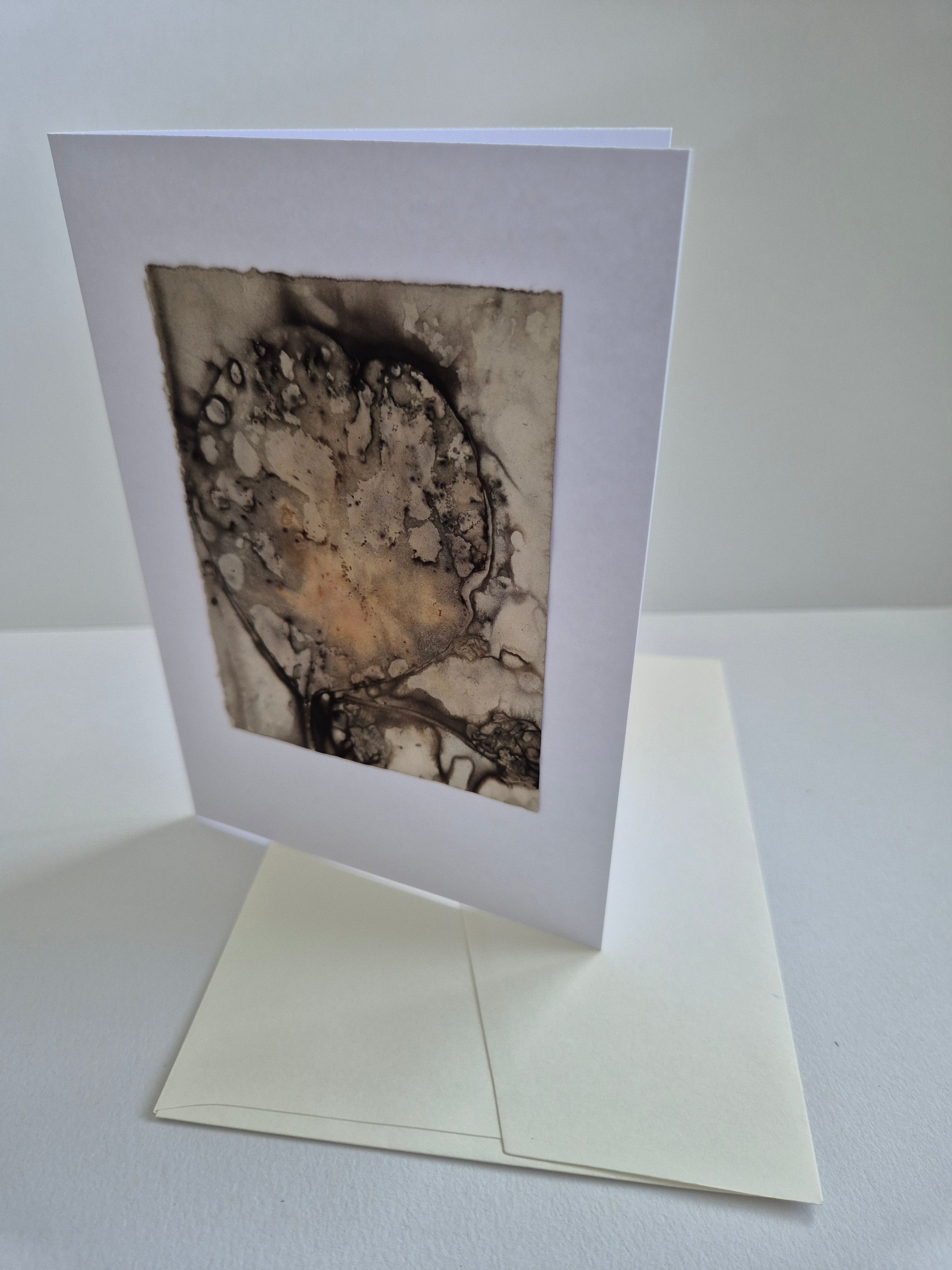 Card ecoprinted original