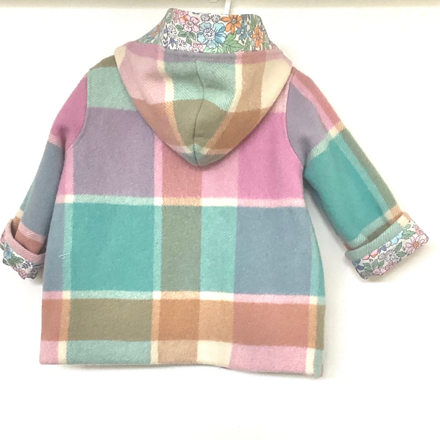 Girl's Rainbow Blanket Duffle Coat