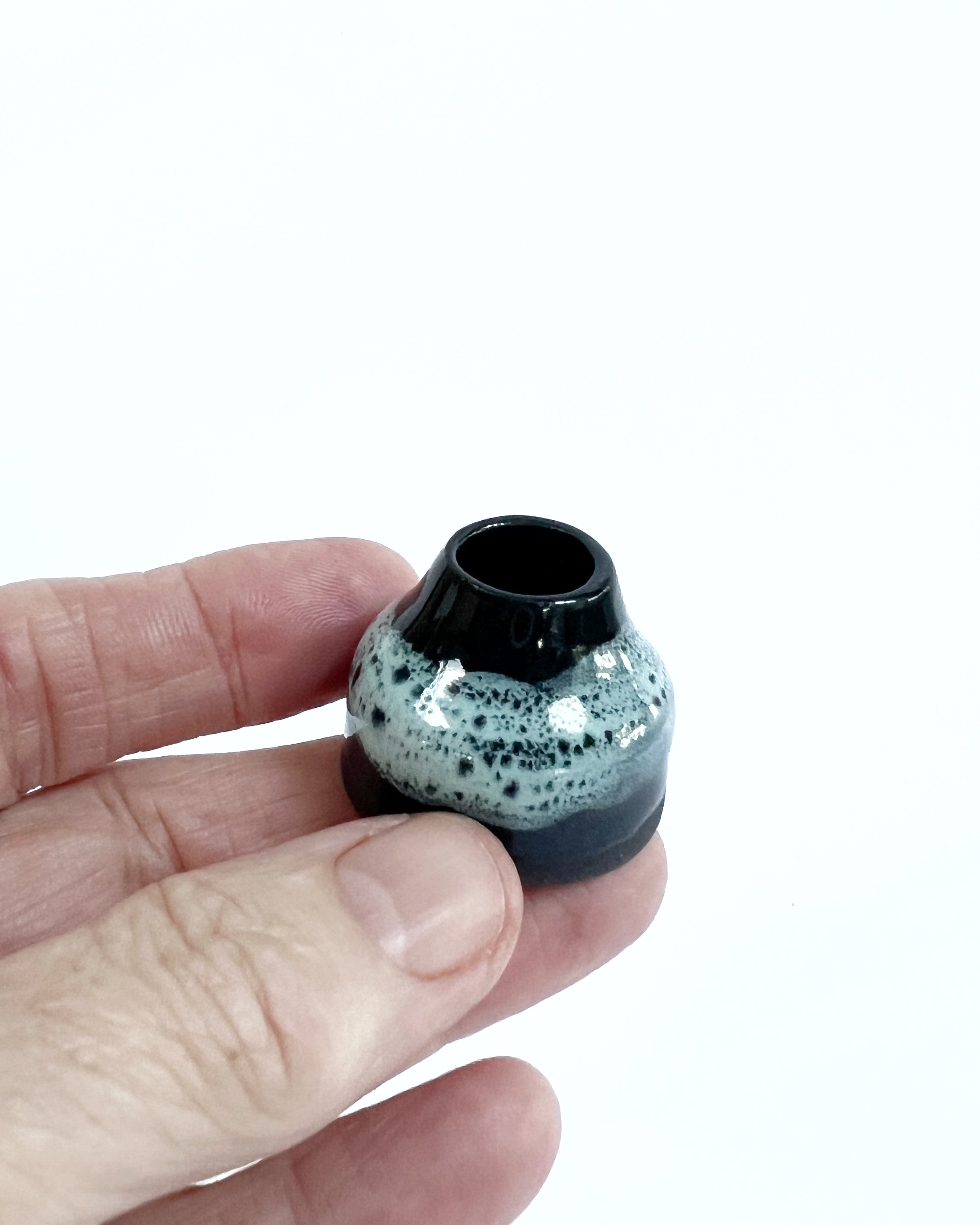Miniature ceramic bud vases