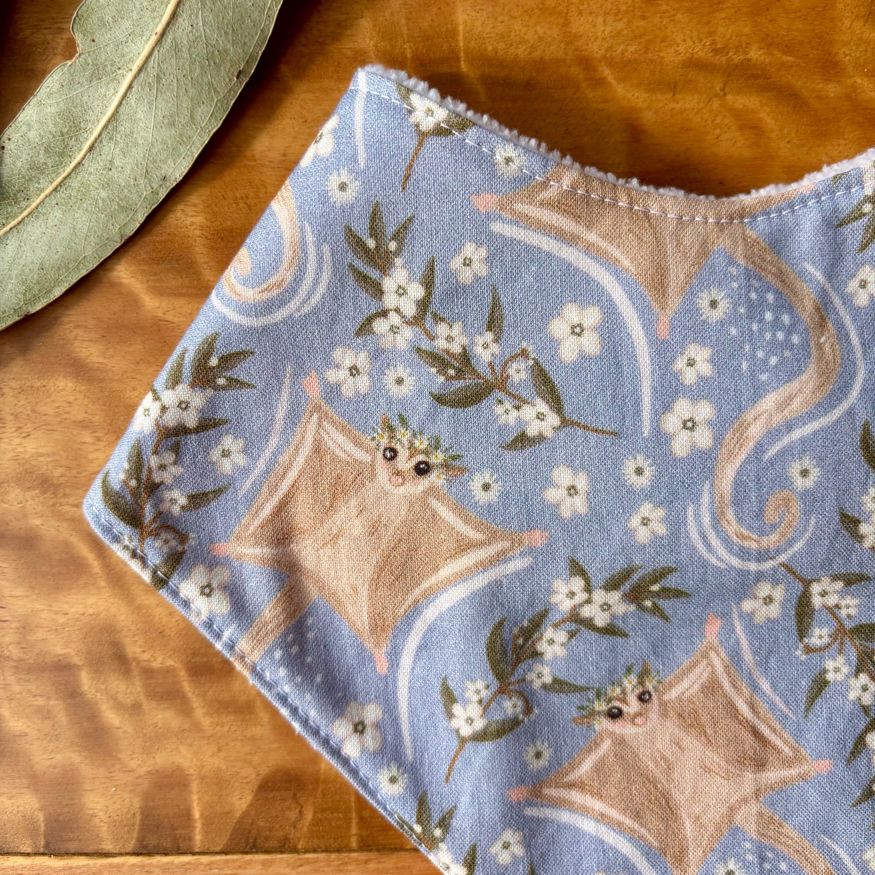 Baby Bib and Burp Cloth Set | Sugar Gliders | Made to order