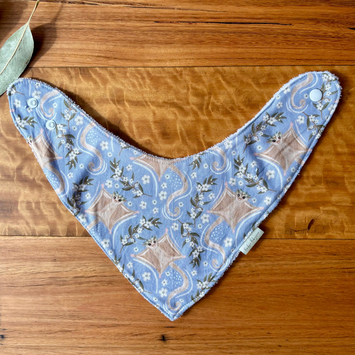 Baby Bib and Burp Cloth Set | Sugar Gliders | Made to order