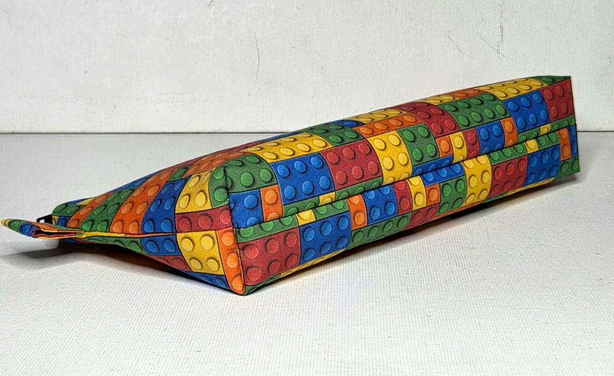 Pencil case in Building Block fabric