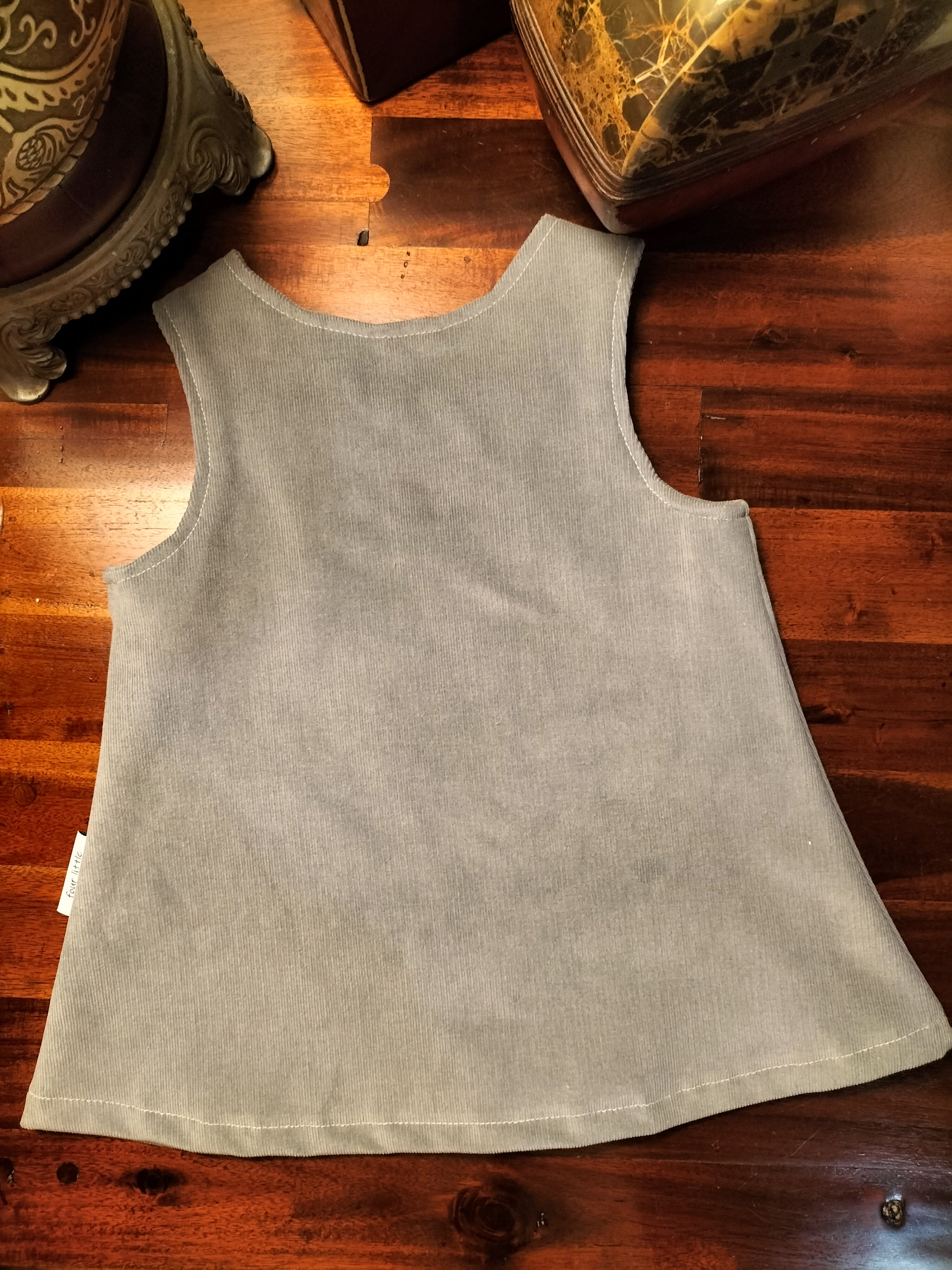 PINWALE CORD PINAFORE