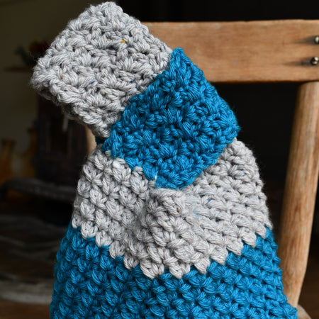 Japanese Knot Bag Unique Crochet Wrist Purse Handmade