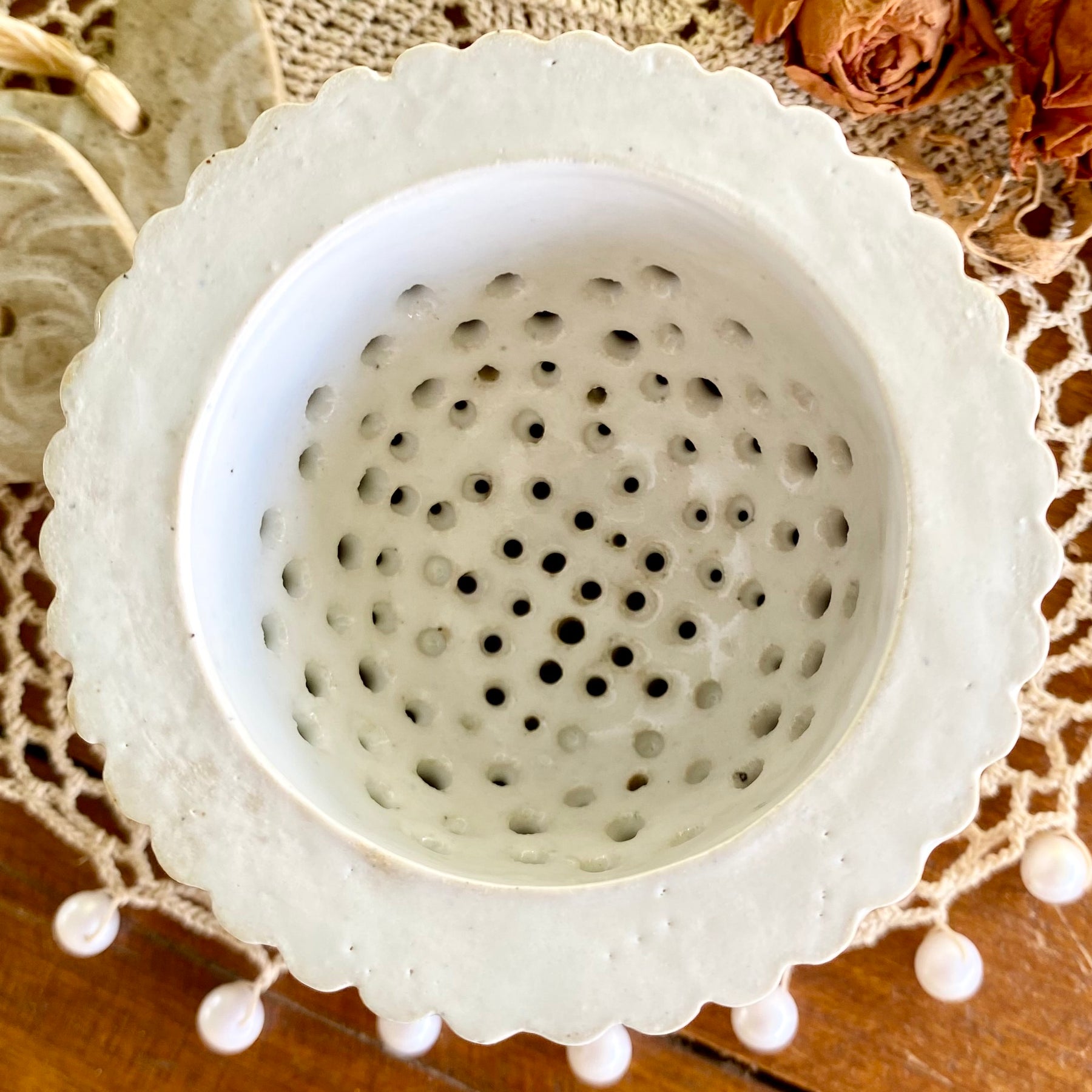 Ceramic Loose Leaf Tea Infuser|Strainer|Handmade Pottery