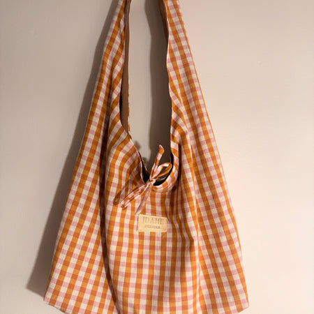 Handmade Gingham Shoulder Bag