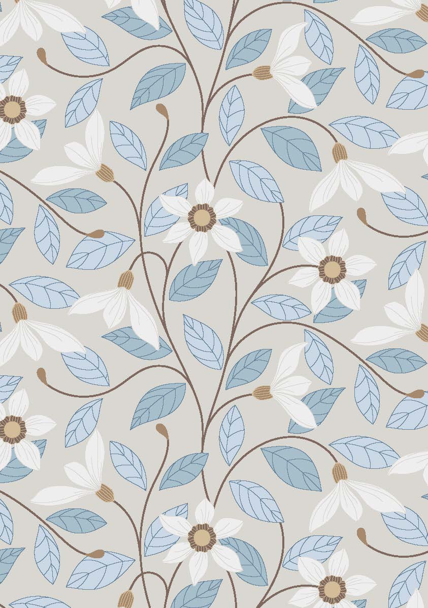 Gentle Thoughts Garden Floral Blank Greeting Card