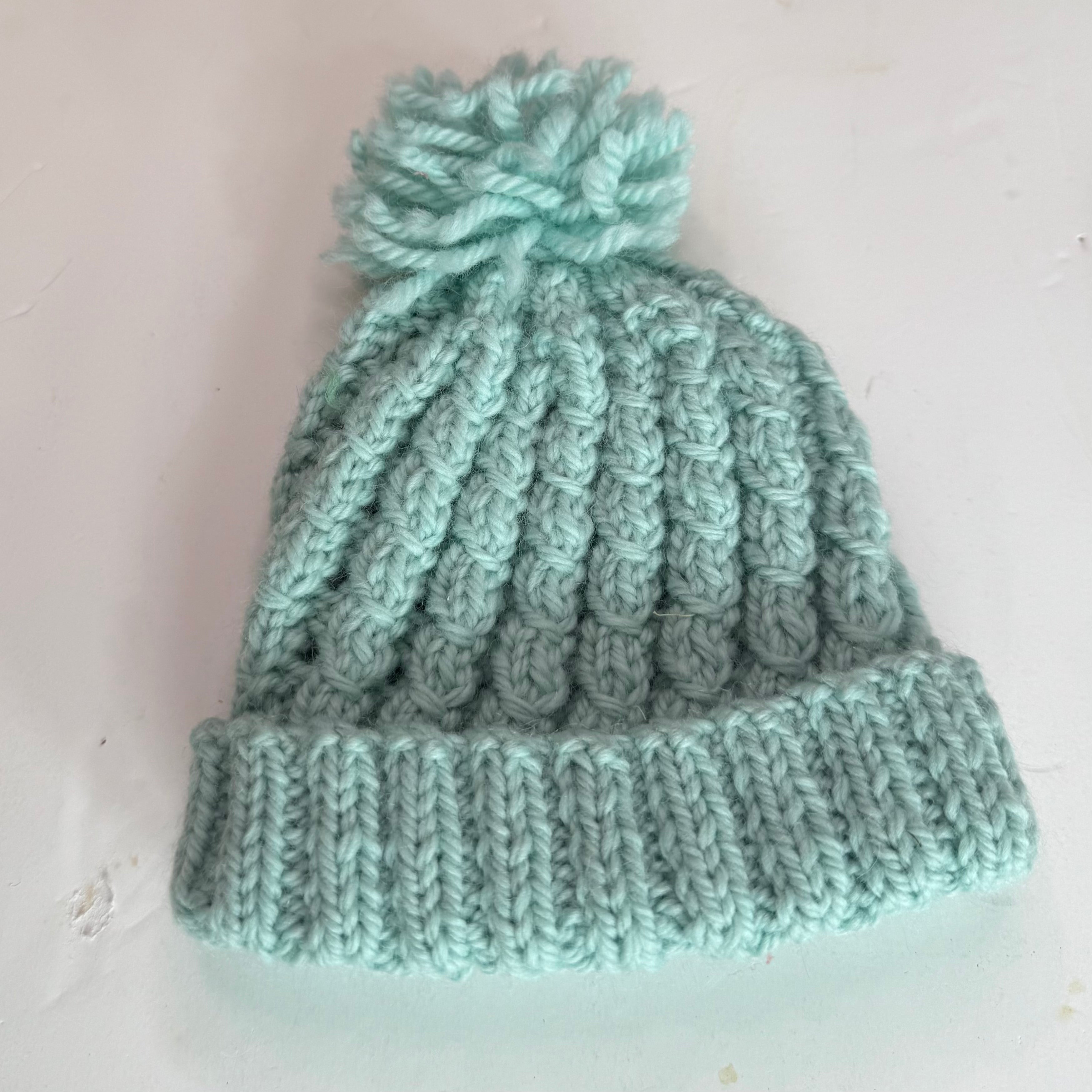 Handmade Baby Gift Set - Knitted Beanie, Ugg Booties & Bib Set
