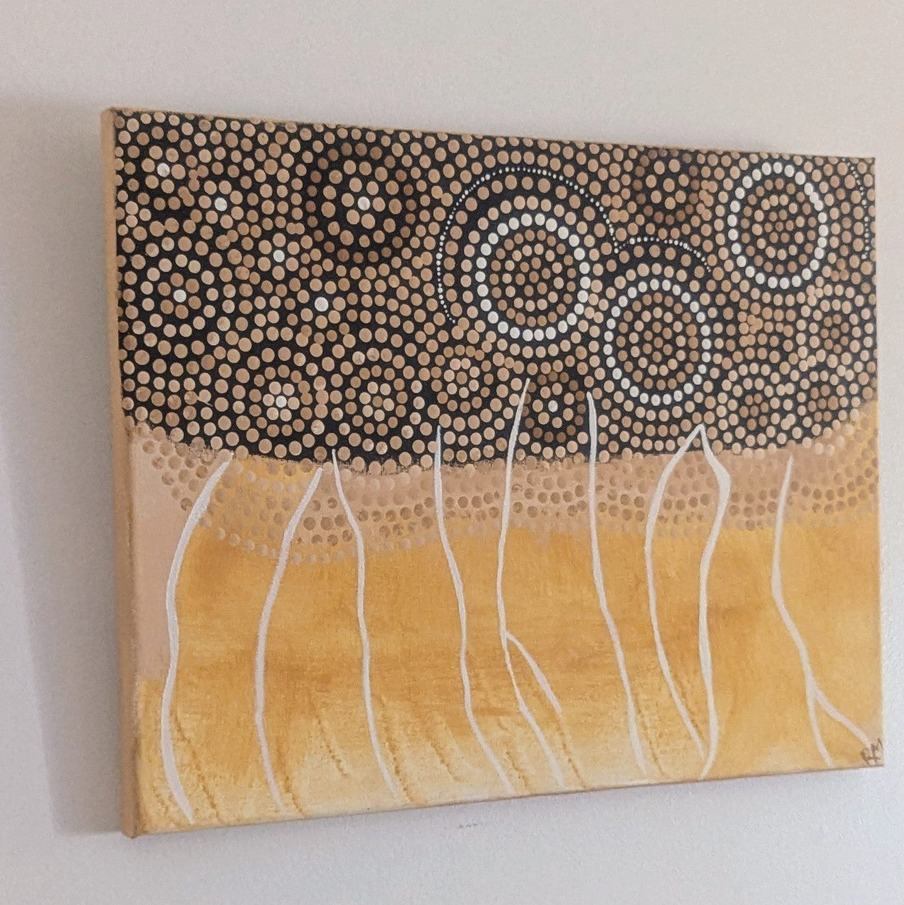 Burrawa - Above . Ochre Sandstone Pigment & Acrylic - Signed Original Painting