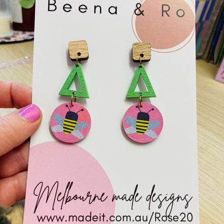 Bee happy earrings