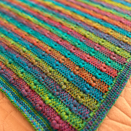 Crochet Rainbow Sherbet Blanket