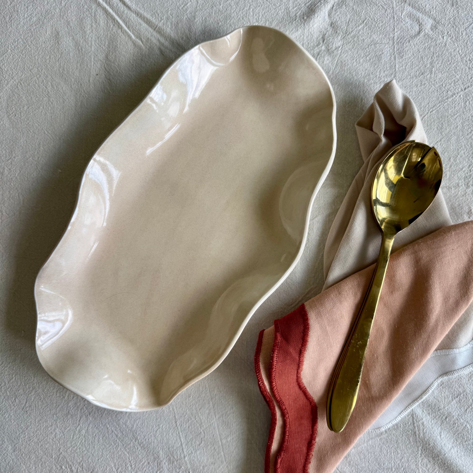 Lumen | Porcelain Ruffle Bowl | Handmade Pottery