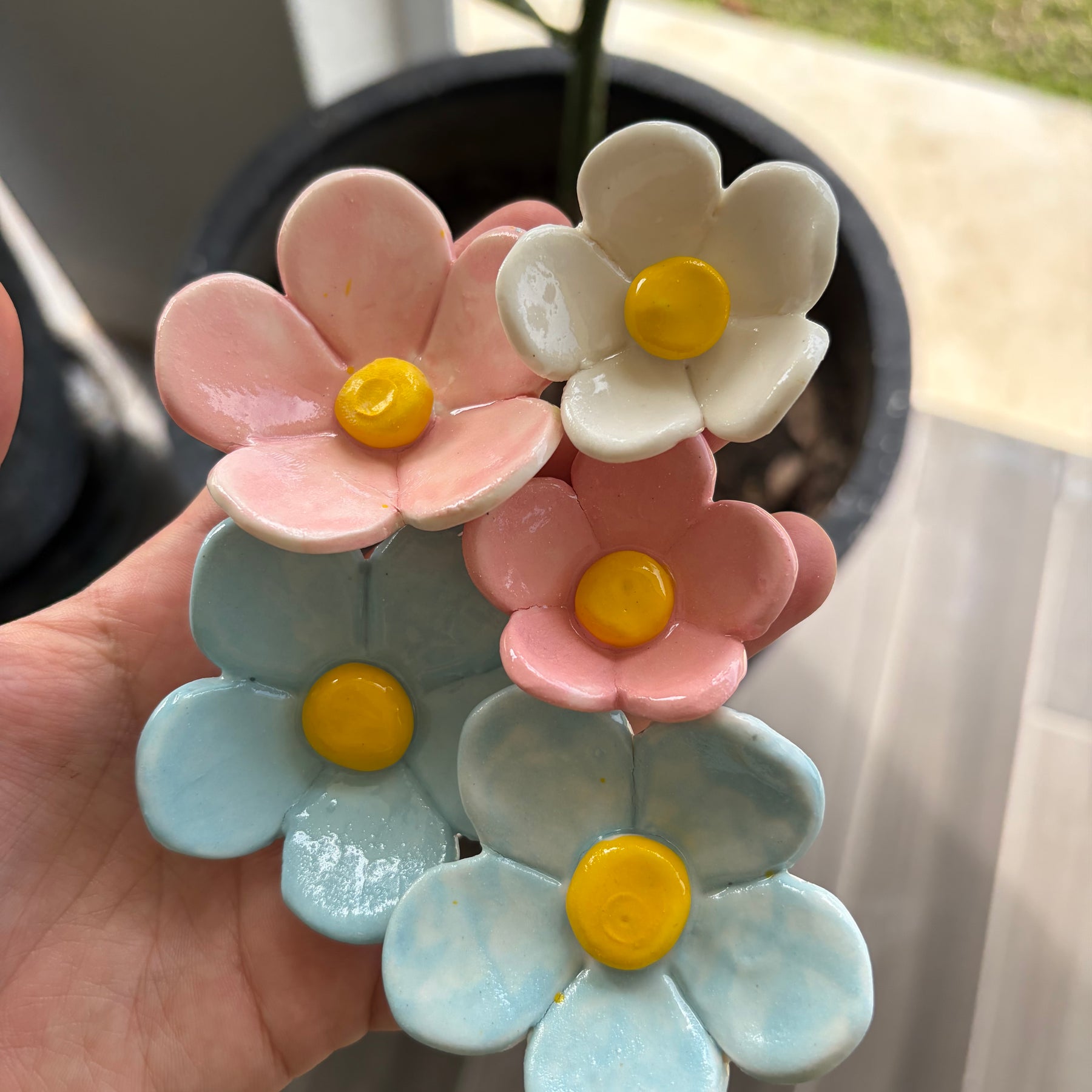 Ceramic Flowers - bunches of seconds!